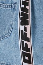 Logo Tape Denim Skirt